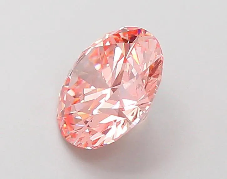 2.00ct Round Lab Grown Diamond (Fancy Intense Pink, Clarity VS2, Cut ID, IGI)