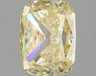 2.76ct Cushion modified Lab Grown Diamond (Fancy Vivid Yellow, Clarity VVS2, IGI)