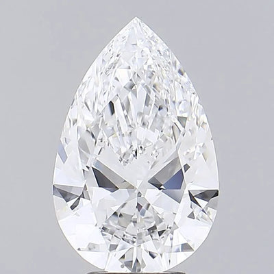 3.57ct Pear Lab Grown Diamond (Colour D, Clarity IF, IGI Certified)