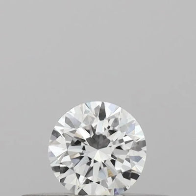 0.18ct Round Lab Grown Diamond (Colour D, Clarity VVS2, Cut EX, IGI Certified)