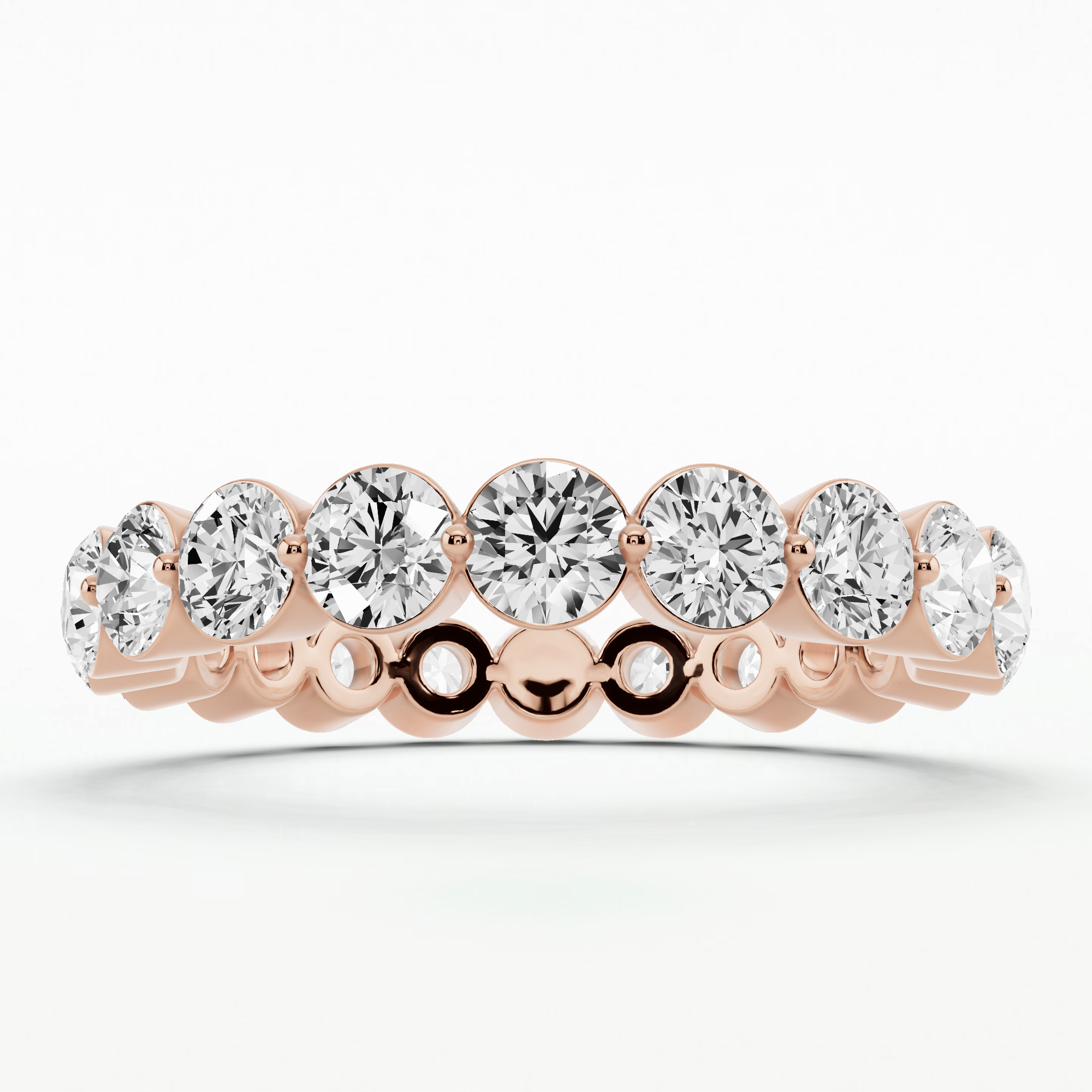 Floating Lab Grown Diamond Eternity Band-Round – Dream Diamonds Jewellery