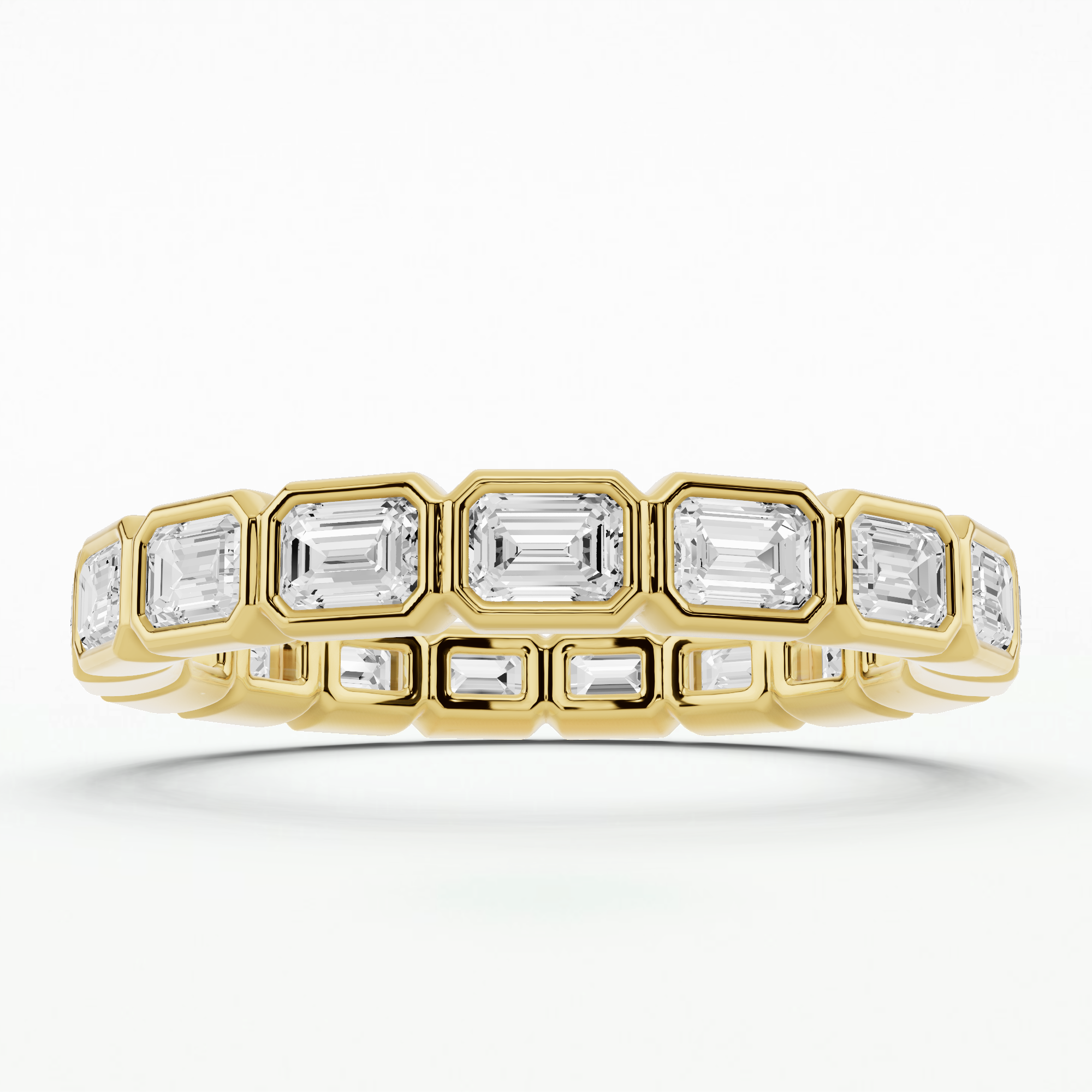 Ec Diamond East West Lab Grown Diamond Eternity Band-Emerald Cut – Dream Diamonds ...