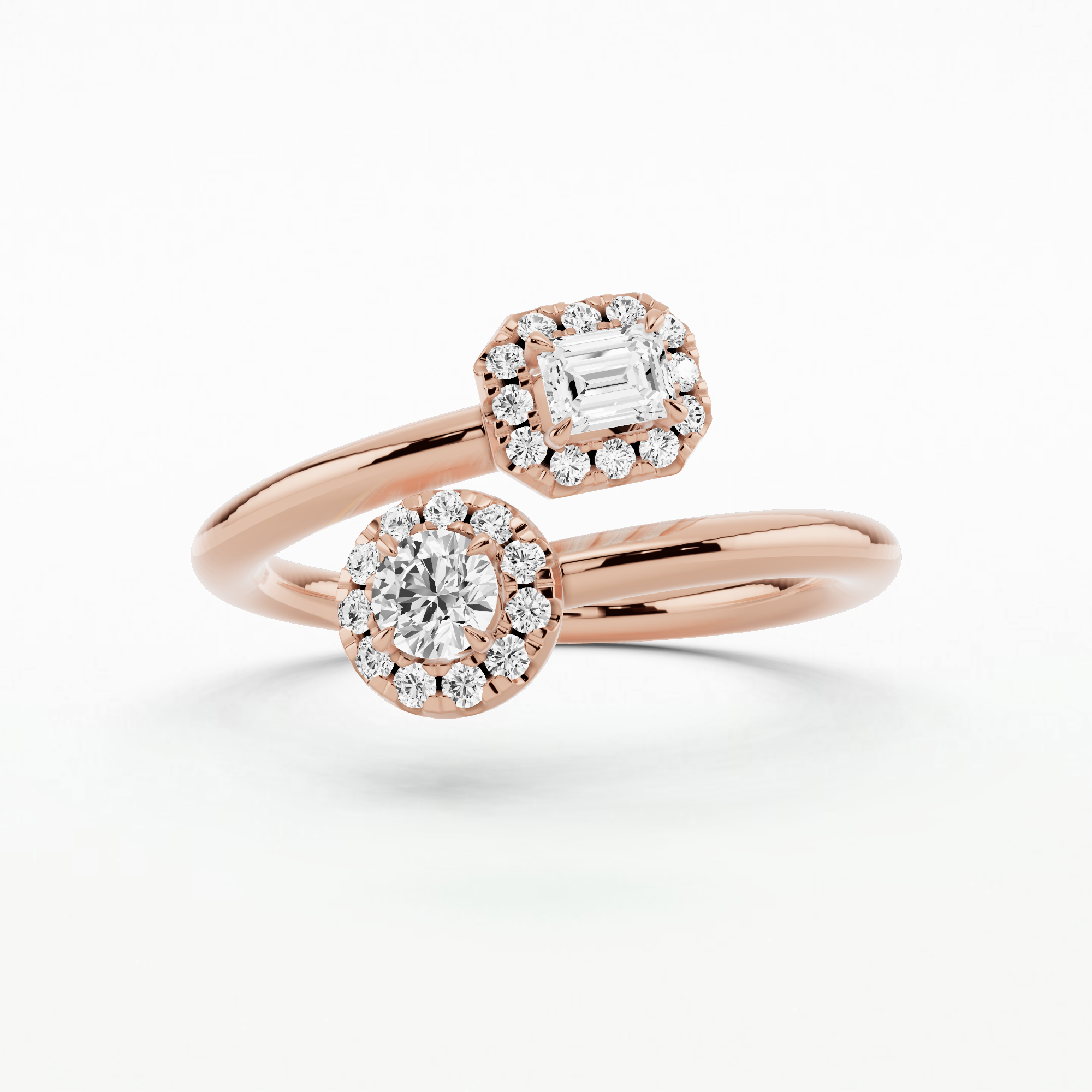 Hannah Two station bypass Lab Grown Diamond ring -Multi Stone – Dream ...