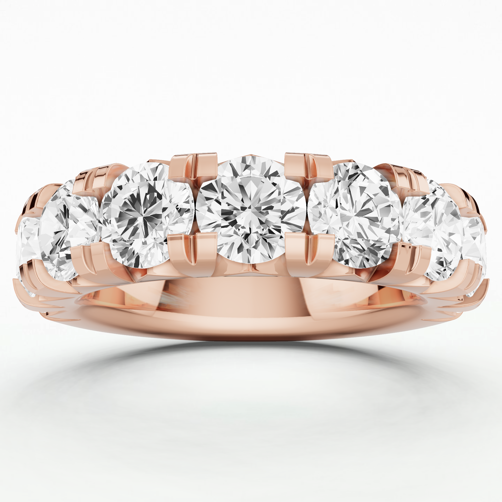 Jane Lab Grown Diamond Half Eternity Band-Round – Dream Diamonds Jewellery