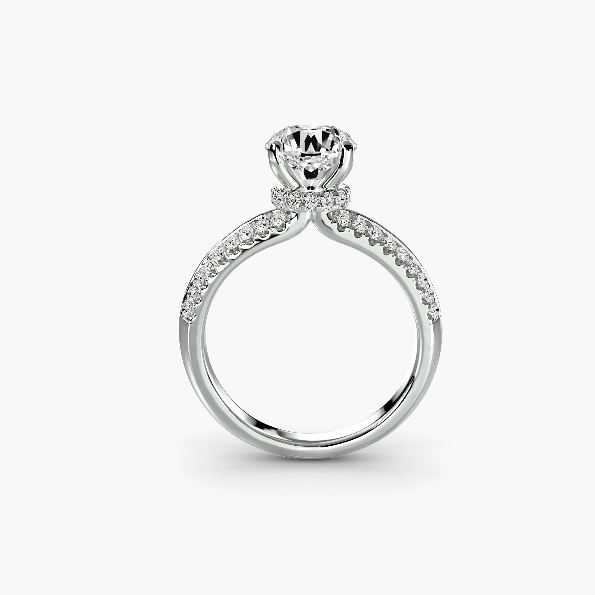 Solitaire with Pavé – Dream Diamonds Jewellery