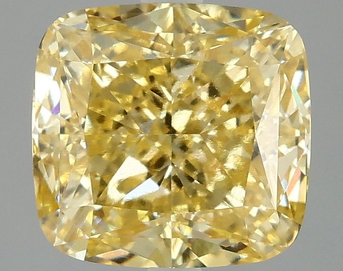 3.07ct Cushion modified Lab Grown Diamond (Fancy Intense Yellow, Clarity VVS2, IGI)