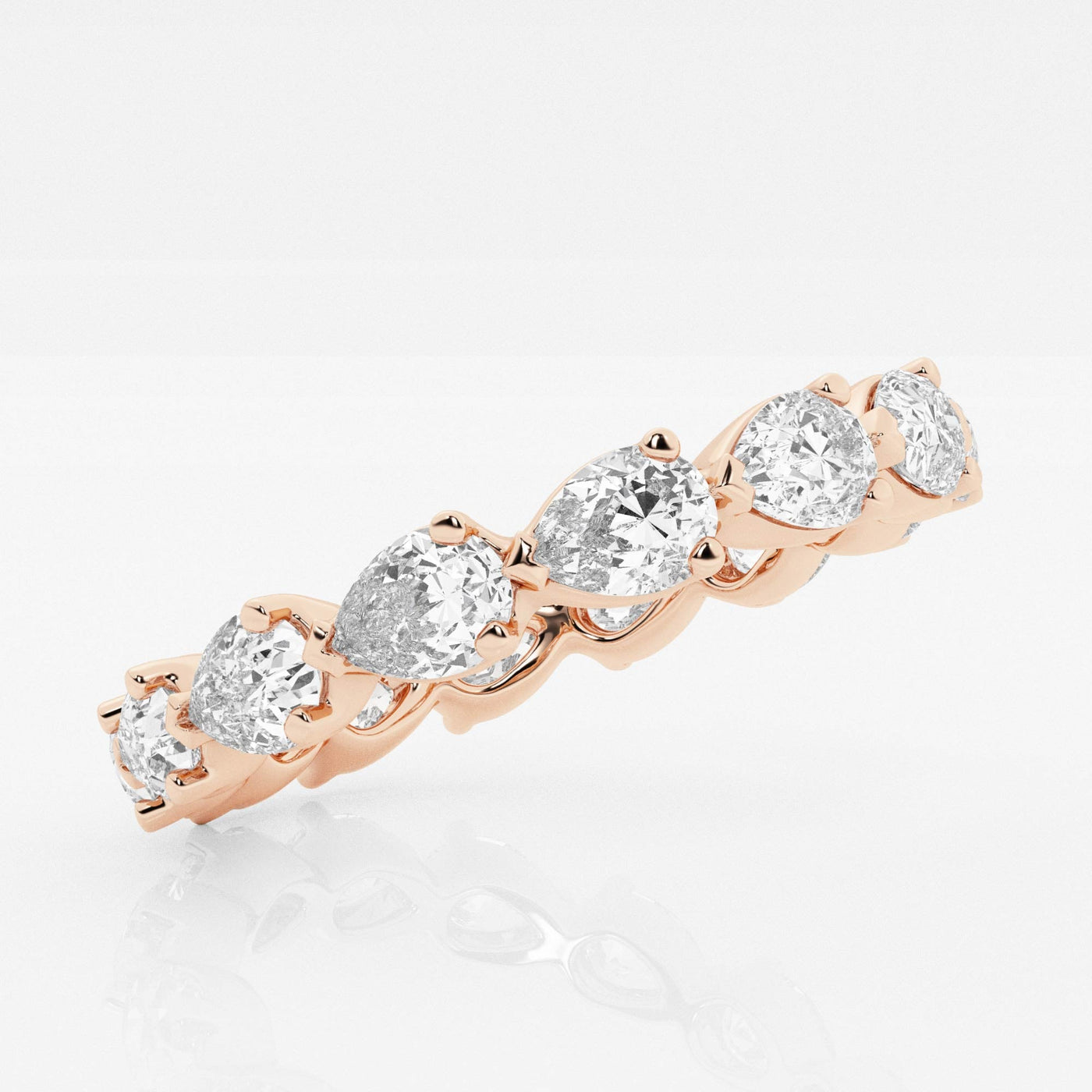 Pear shaped store diamond eternity band